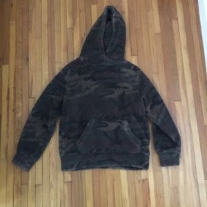 Fluffy camo sweatshirt from tjmaxx